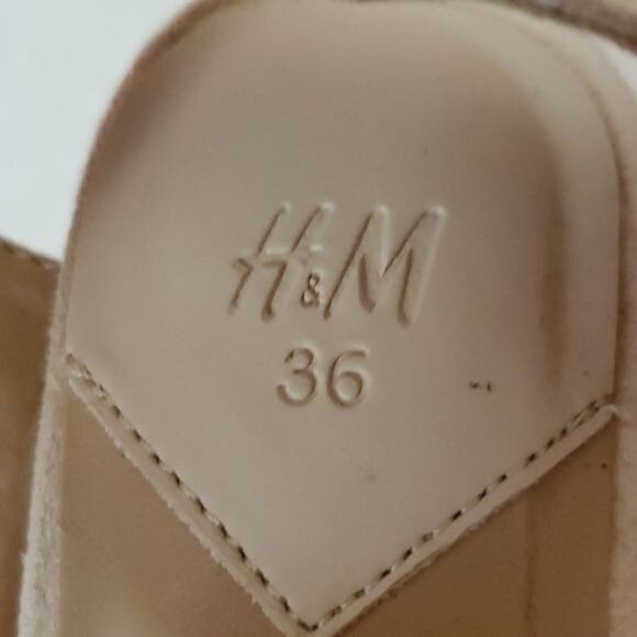H&M Heels Pumps Sandals Peep Backs Ankle Strap Block Women's WOMAN'S Size 5 ½ - Picture 13 of 16